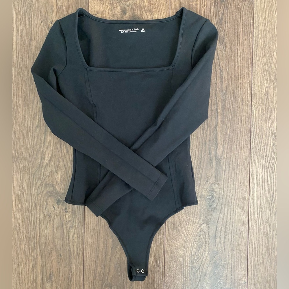 Abercrombie & Fitch Black Soft A&F Collection Bodysuit - Picture 1 of 7